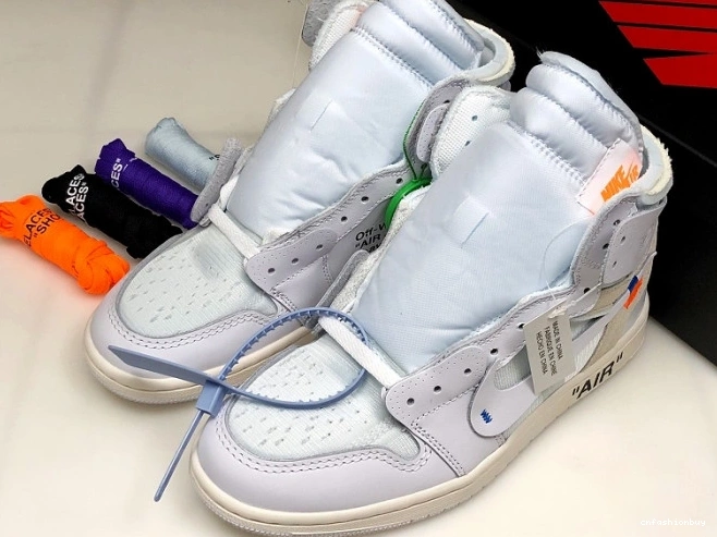 Retro White Off-White Air 1 Jordan AQ0818-100 High 0815